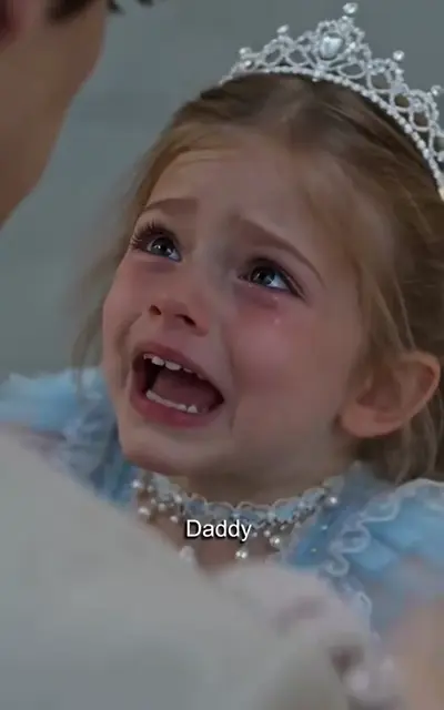 Rosie crying in her tiara