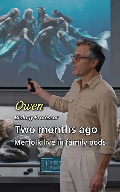 The murfolk pod underwater