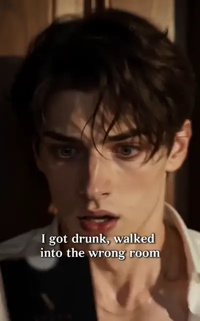 Julian lies back in a white-sheeted hotel bed