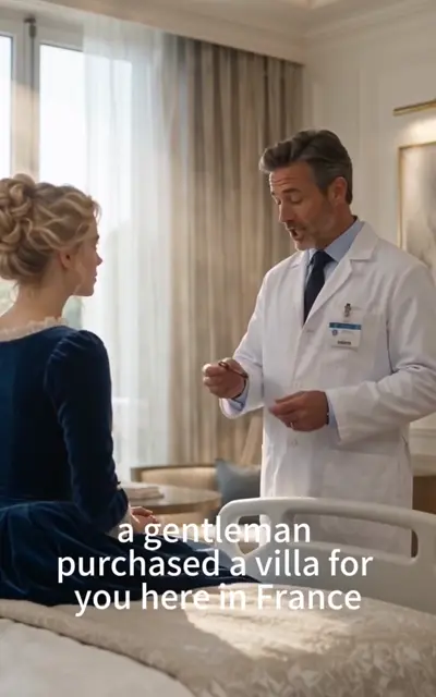 The doctor handing over the villa keys