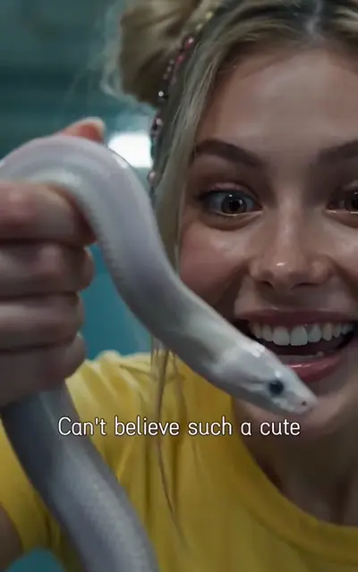 A blonde girl in a yellow top stands by a locker