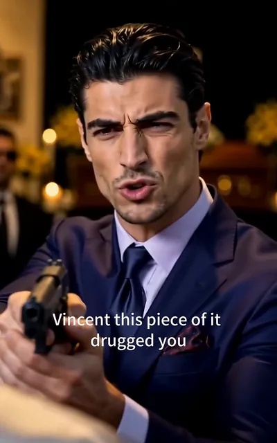Vincent lowering a gun