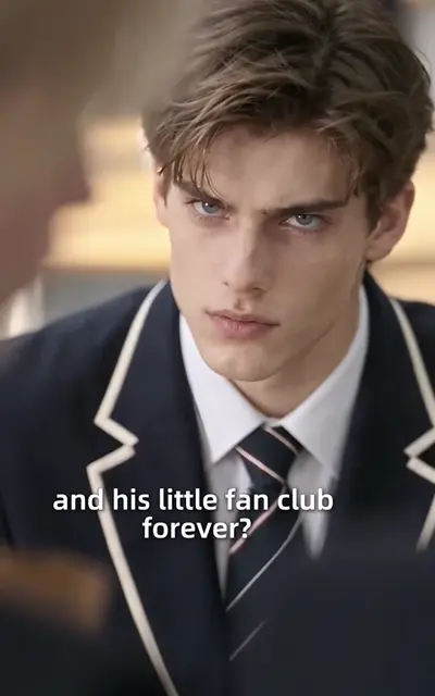 Ethan in a dark school blazer