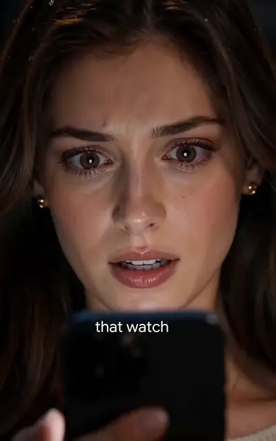 Olivia staring at the phone in shock