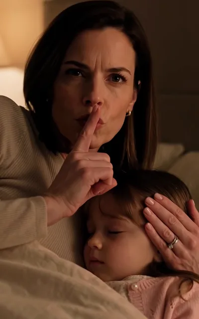 Ronan clutching his chest at the table